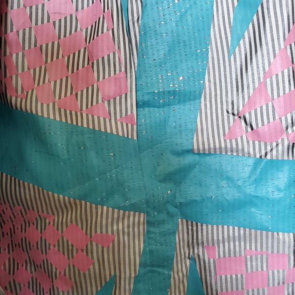 Tom K Nguyen Anthropologie Blazer Brown Floral Strawberry Print Striped Sz 10 - Picture 6 of 10